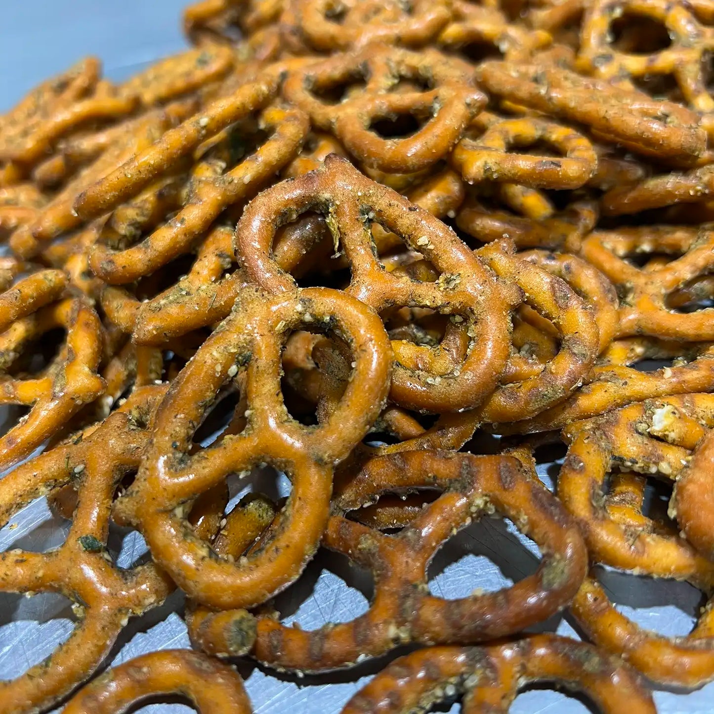 1/2 LB CONTAINER DILL & RANCH PRETZELS